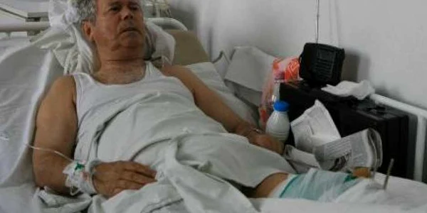 Gheorghe Chioaru, pe patul de spital