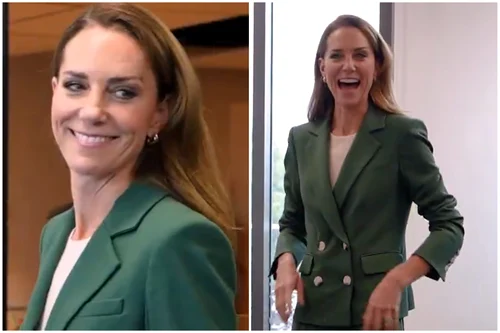 Prințesa Kate, într o ținută verde smarald