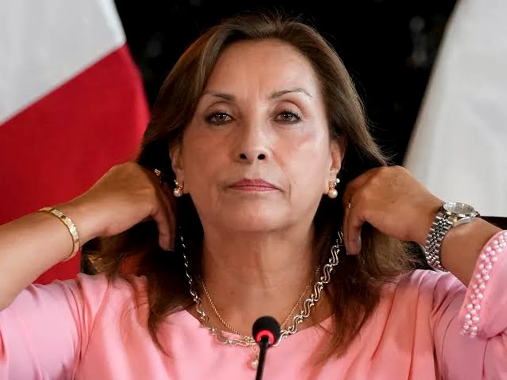 Preşedinta statului Peru, Dina Boluarte foto: x