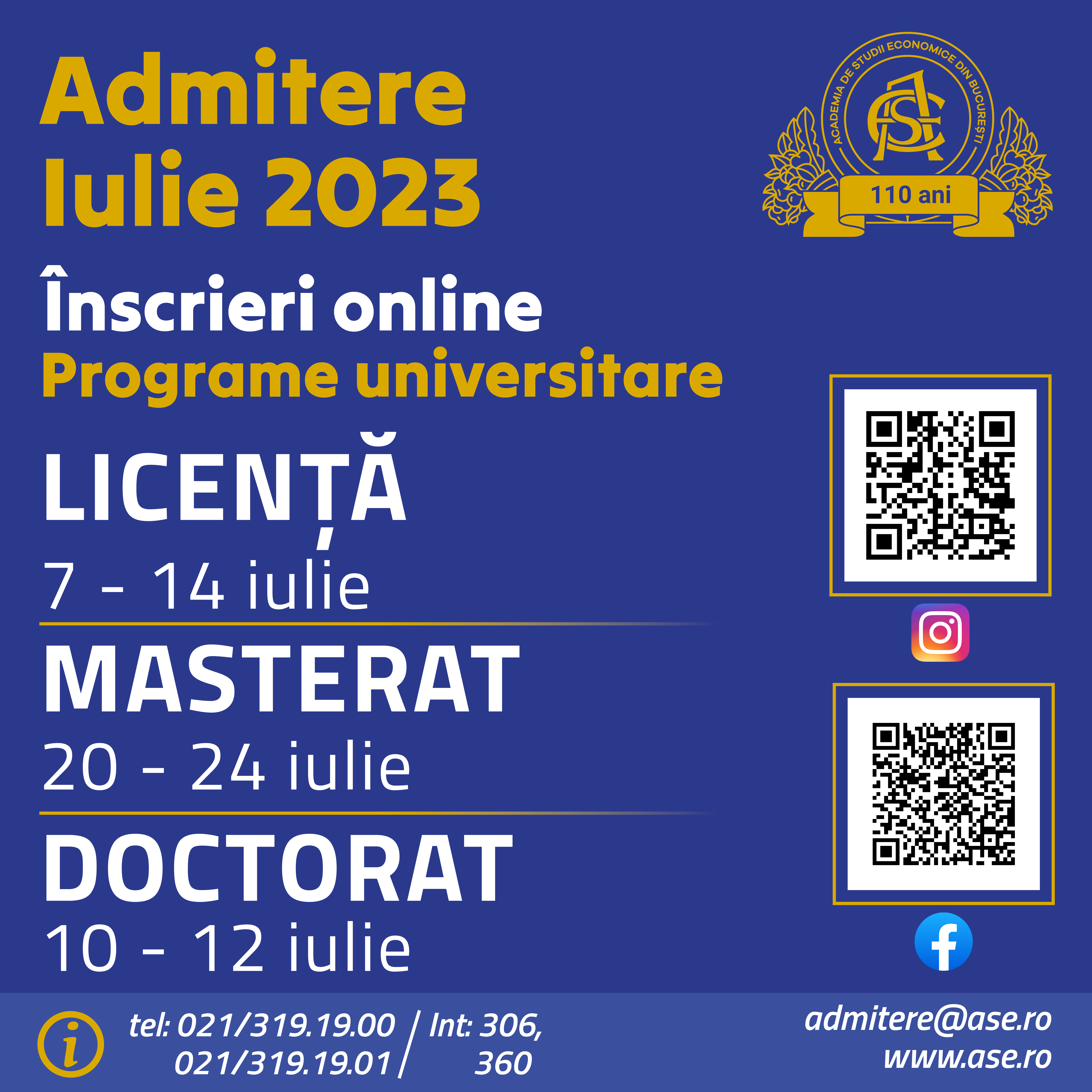 Admiterea la ASE - cea mai bună universitate economică din România - Iulie 2023 1 image