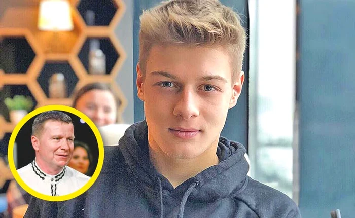 Antonio (17 ani), copilul lui Aurel Tămaș, joacă tenis