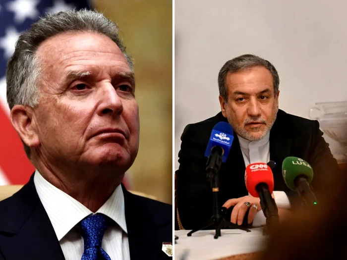 Steve Witkoff si Abbas Araghchi/FOTO: Colaj Profimedia și Getty Images