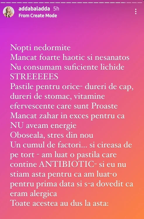 
    Adda e fericită că poate purta acum ținute care înainte nu îi mai veneauFoto: Instagram  