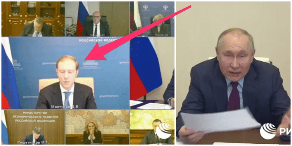 Putin l-a umilit public pe vicepremierul rus: ce i-a reproșat - VIDEO