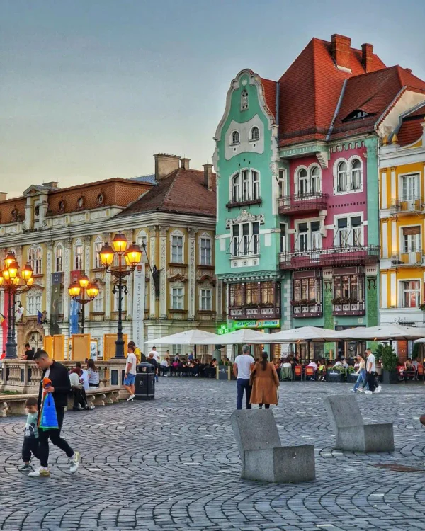 Casa Brück din Piața Unirii. Foto: visit-timisoara.com