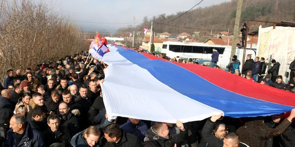 Protest al sarbilor din Kosovo FOTO Profimedia jpg