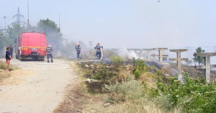 În iulie, pompierii au intervenit pentru stingerea a 13 incendii de mirişti