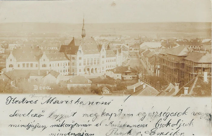 Lucrări la Palatul de Justiție Deva. Secolul al XIX-lea, Foto: arhiva personală dr. Lucian Ștefan