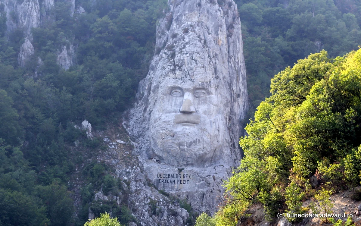 Chipul lui Decebal. Foto: Daniel Guță. ADEVĂRUL