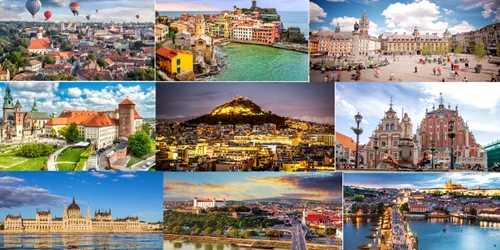 Cele mai ieftine destinații europene pentru un city break în 2024 Colaj 