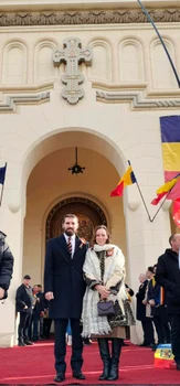 Principele Nicolae al Romaniei și Alina-Maria de Roumanie la ceremonia de 1 Decembrie de la Alba Iulia. FOTO: Instagram