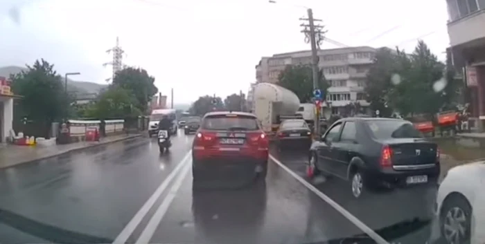 Incidentul a avut loc într-o intersecție FOTO Facebook