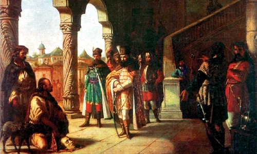 Mihai Viteazul și capul lui Andrei Báthory , pictură de Theodor Aman