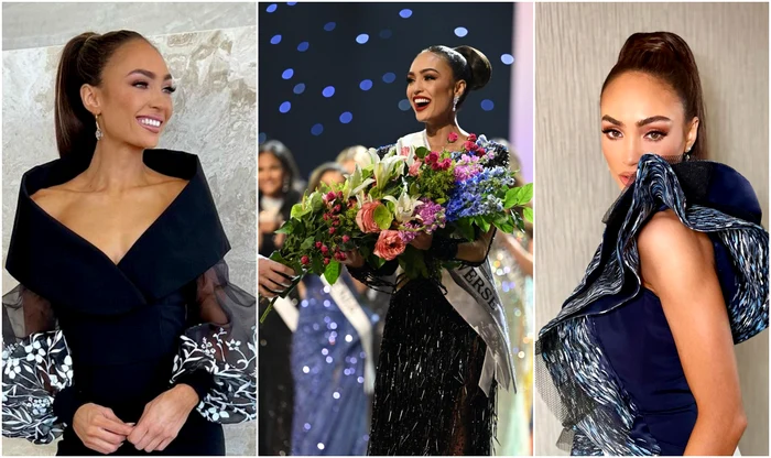 Noua Miss Univers, R Bonney Gabriel, si a creat singura tinutele de interviu jpg