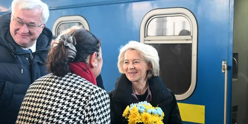 Ursula von der Leyen, la Kiev FOTO Profimedia