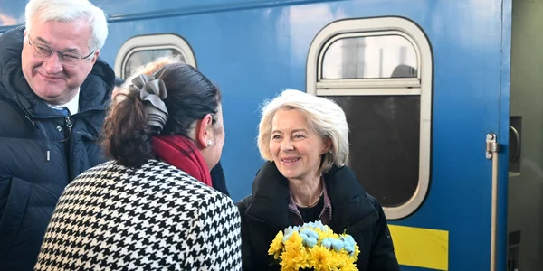 Ursula von der Leyen, la Kiev FOTO Profimedia