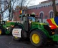 O nouă zi de proteste al agricultorilor în centrul Timișoarei FOTO Ștefan Both
