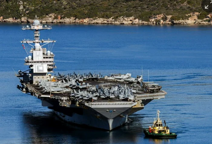 Portavionul american USS Gerald R. Ford FOTO: Getty images