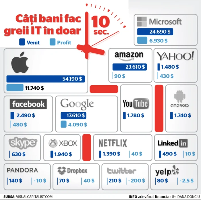 TOP venituri IT Infografie