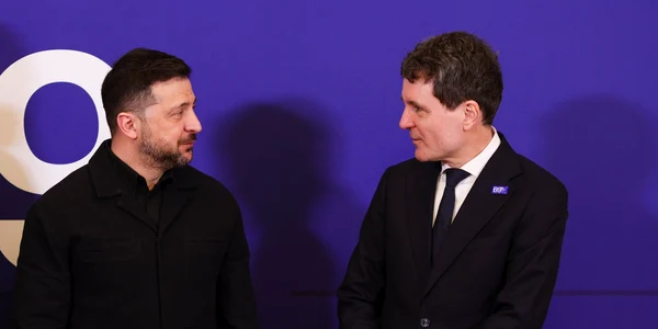 Nicușor Dan și Volodomir Zelenski la Summitul B9 FOTO Inquam / Octav Ganea