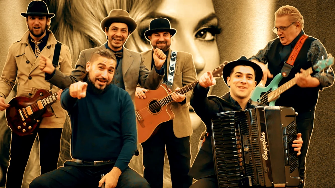 Acordeonistul Emil Ciobanu și trupa Sigur că DA, noii colegi de scenă ai Crinei Matei