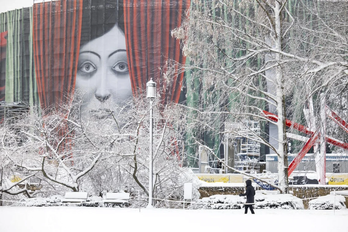 Furtună de zăpadă la Washington DC foto EPA EFE