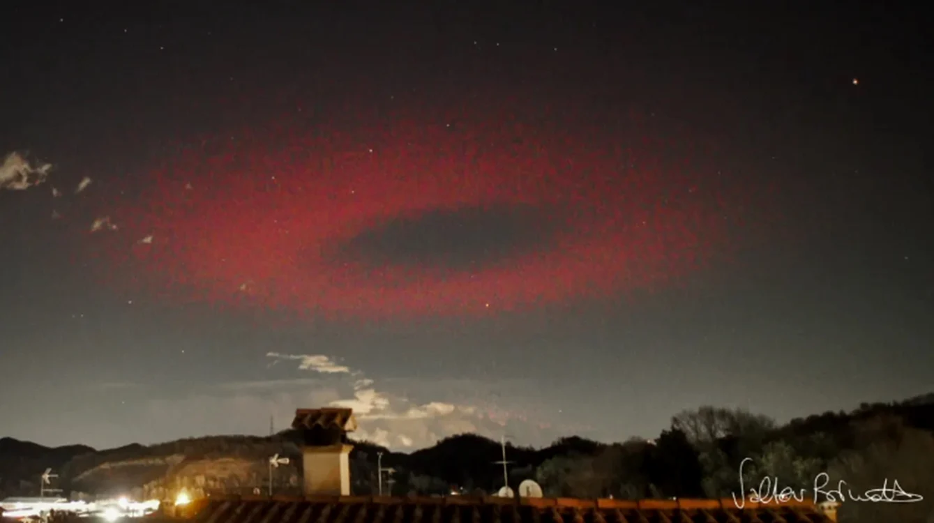 Un fenomen rar apare de două ori în același loc. Foto: Valter Binotto/Live Science 