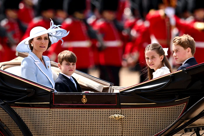 Prințesa Kate, Prințul George, Prințesa Charlotte și Prințul Louis la Trooping the Colour 2026 GettyImages 2281372100 jpg