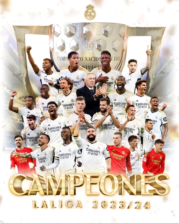 Real Madrid e campioana Spaniei. Foto Facebook  