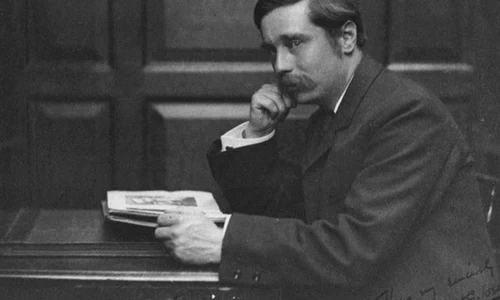 H.G. Wells, în 1890, fotografiat de Frederick Hollyer (© Wikimedia Commons)