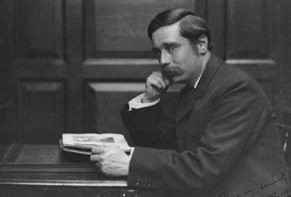 H.G. Wells, în 1890, fotografiat de Frederick Hollyer (© Wikimedia Commons)