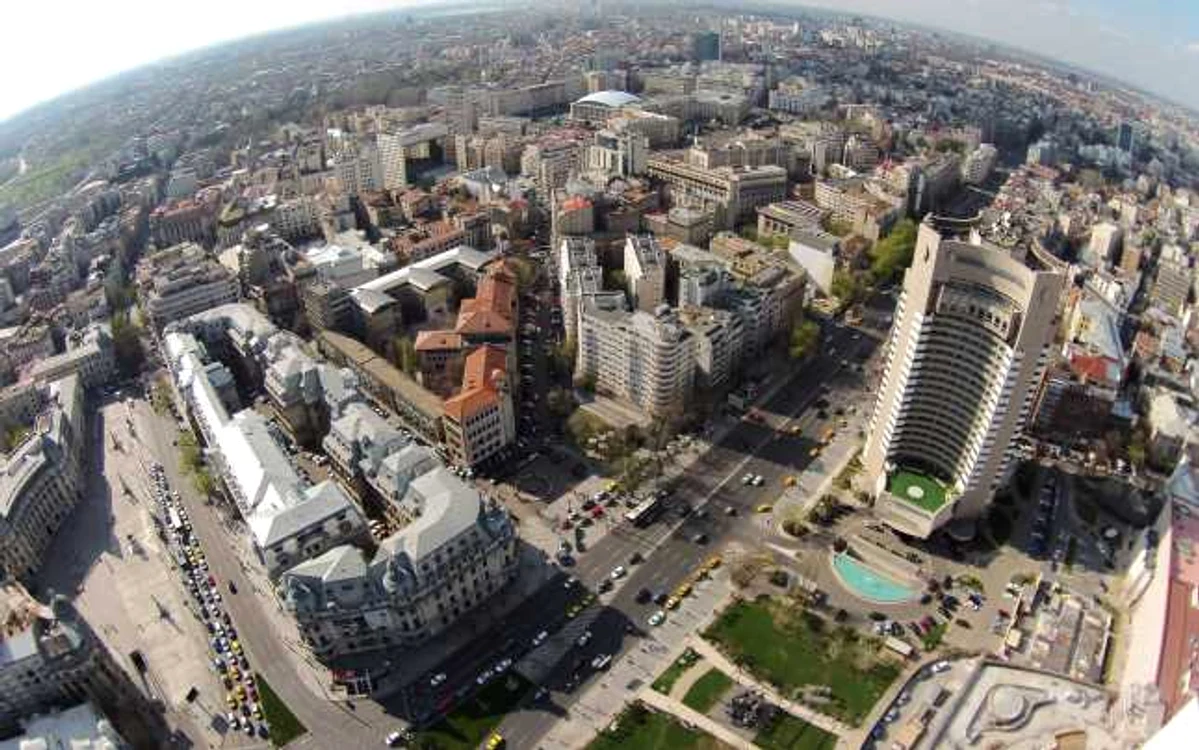 Fotografie aeriană realizată în Bucureşti FOTO Mediafax