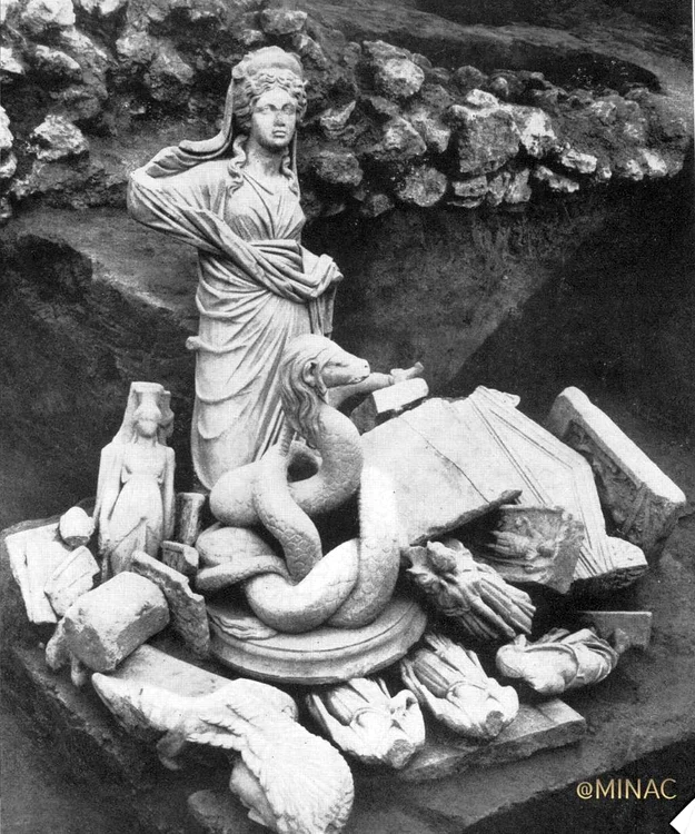 Descoperirea tezaurului de Sculpturi de la Tomis (foto: Muzeul de Istorie Națională și Arheologie Constanța)