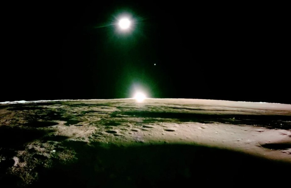 Primul videoclip HD al unui apus de soare filmat de pe Lună. Imagini spectaculoase surprinse de sonda Blue Ghost