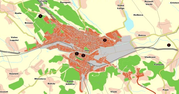 Punctele negre pe harta poluării în municipiul Iaşi