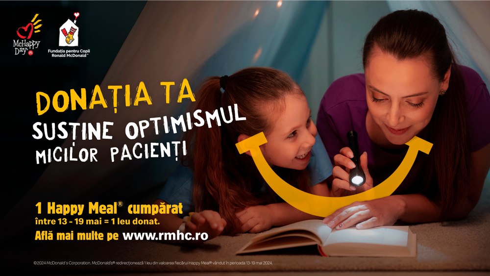 McDonald’s și Fundația pentru Copii Ronald McDonald: 26 de ani de sprijin pentru familiile cu copii spitalizați