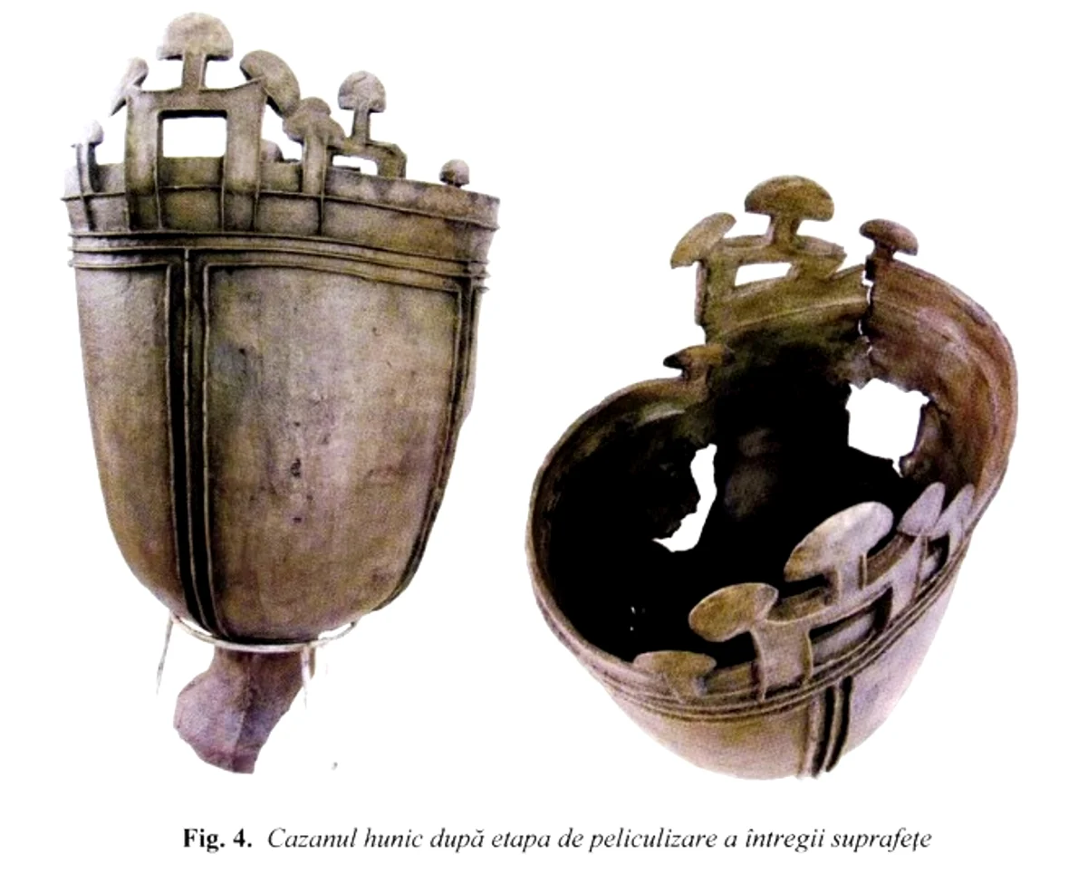 Cazanul hunic de la Ionești, piesa extrem de rară de la Curtea Domnească. FOTO biblioteca-digitala.ro