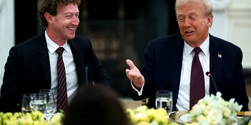 Mark Zuckerberg și Donald Trump FOTO Profimedia