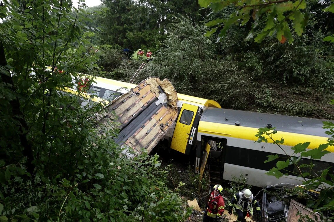 Tren deraiat în Germania FOTO Profimedia 