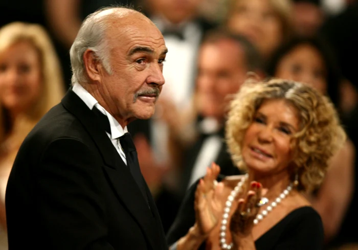 Sean Connery și Micheline Roquebrune în 2006, anul în care actorul s-a retras din viața profesională