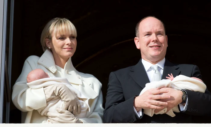 Charlene și Albert de Monaco cu copiii lor Jacques și Gabriella GettyImages 461128212 jpg