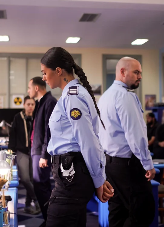 Antonia și Matei Dima, într-o scenă din filmul „Haita de acțiune“