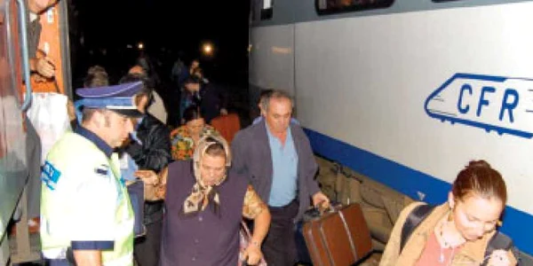 FOTOGALERIE Pasagerii din Rapid: era să cădem în râpă!