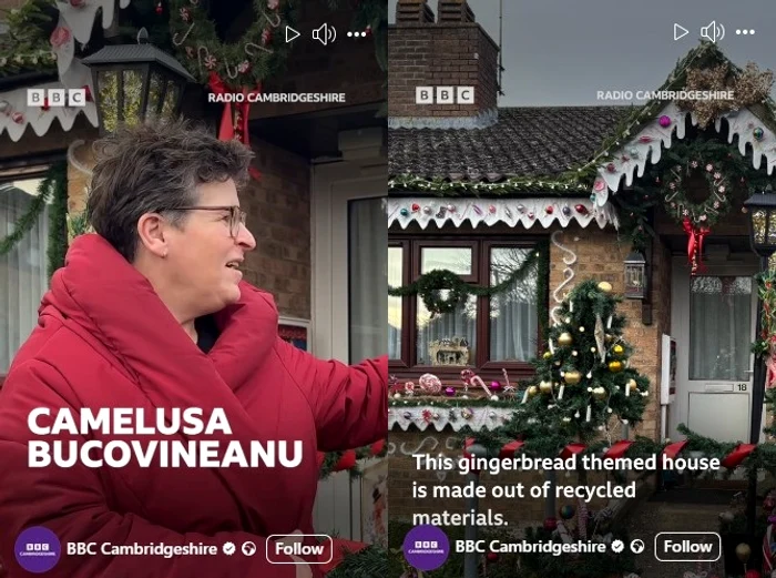 BBC a realizat un reportaj despre casa decorată a Cameliei Bucovineanu. Foto: Facebook