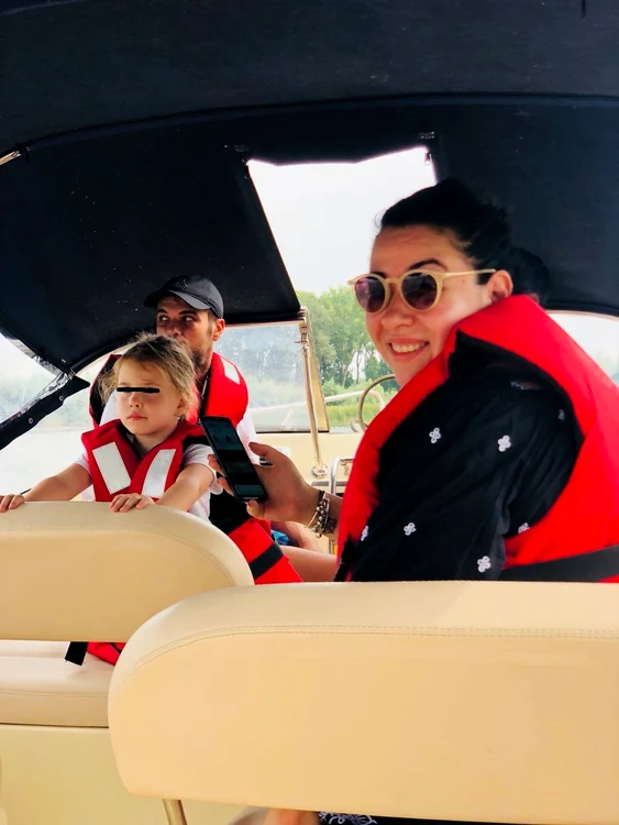 Oana Roman și-a petrecut câteva zile în Delta Dunării, alături de familie