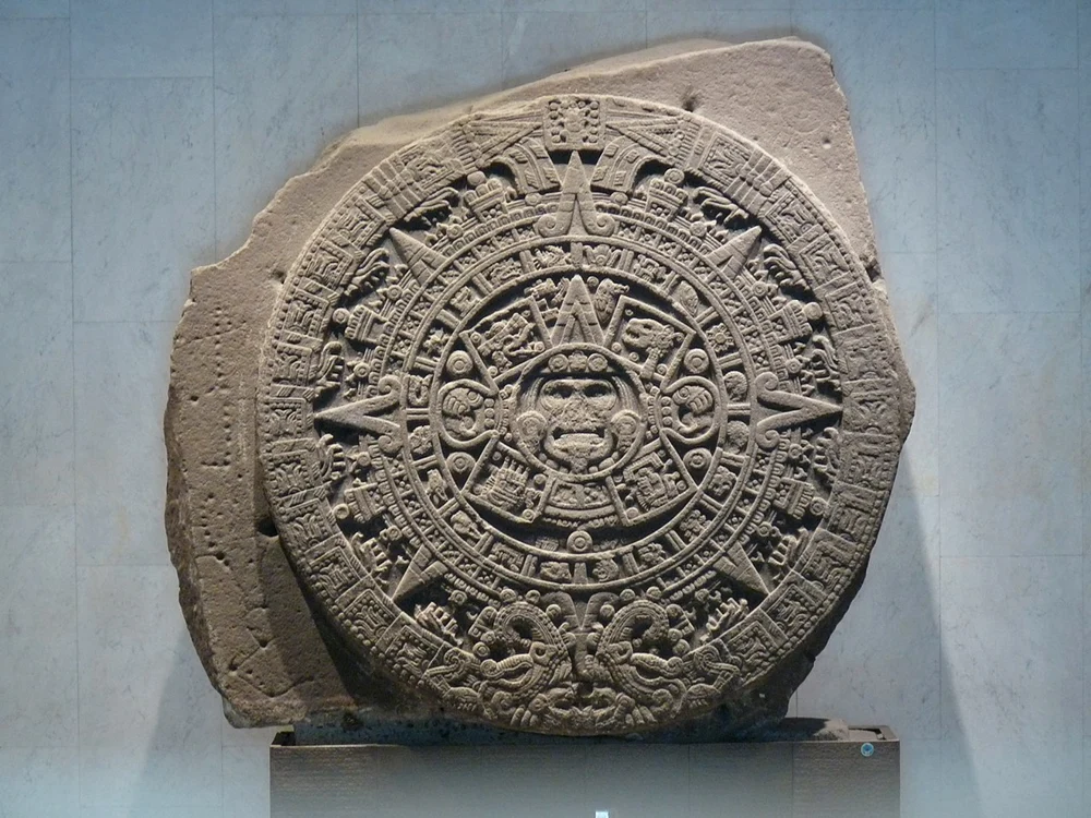 Piatra Soarelui, ce are inscripționat calendarul aztec/FOTO: Wikipedia