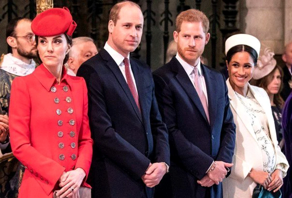 Kate Middleton, Prinţul William, Prinţul Harry şi Meghan Marklefoto: profimedia