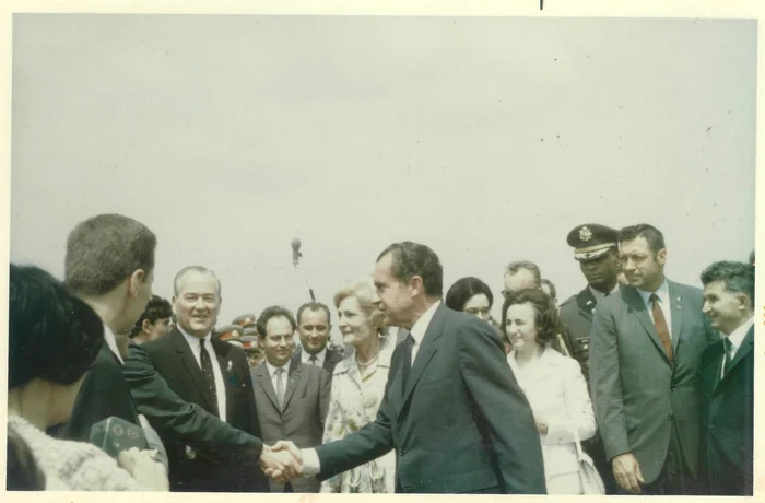 Vizita lui Richard Nixon în România (1969). Foto de John Florescu (© Arhiva familiei Florescu)