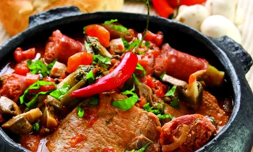 friptura de porc cu legume jpeg