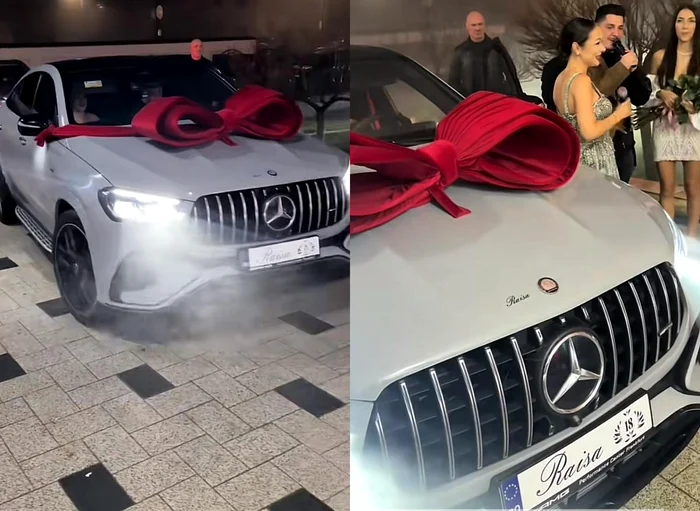 Fiica unui primar din Argeș a primit un Mercedes GLE 63 AMG FOTO: Captură video